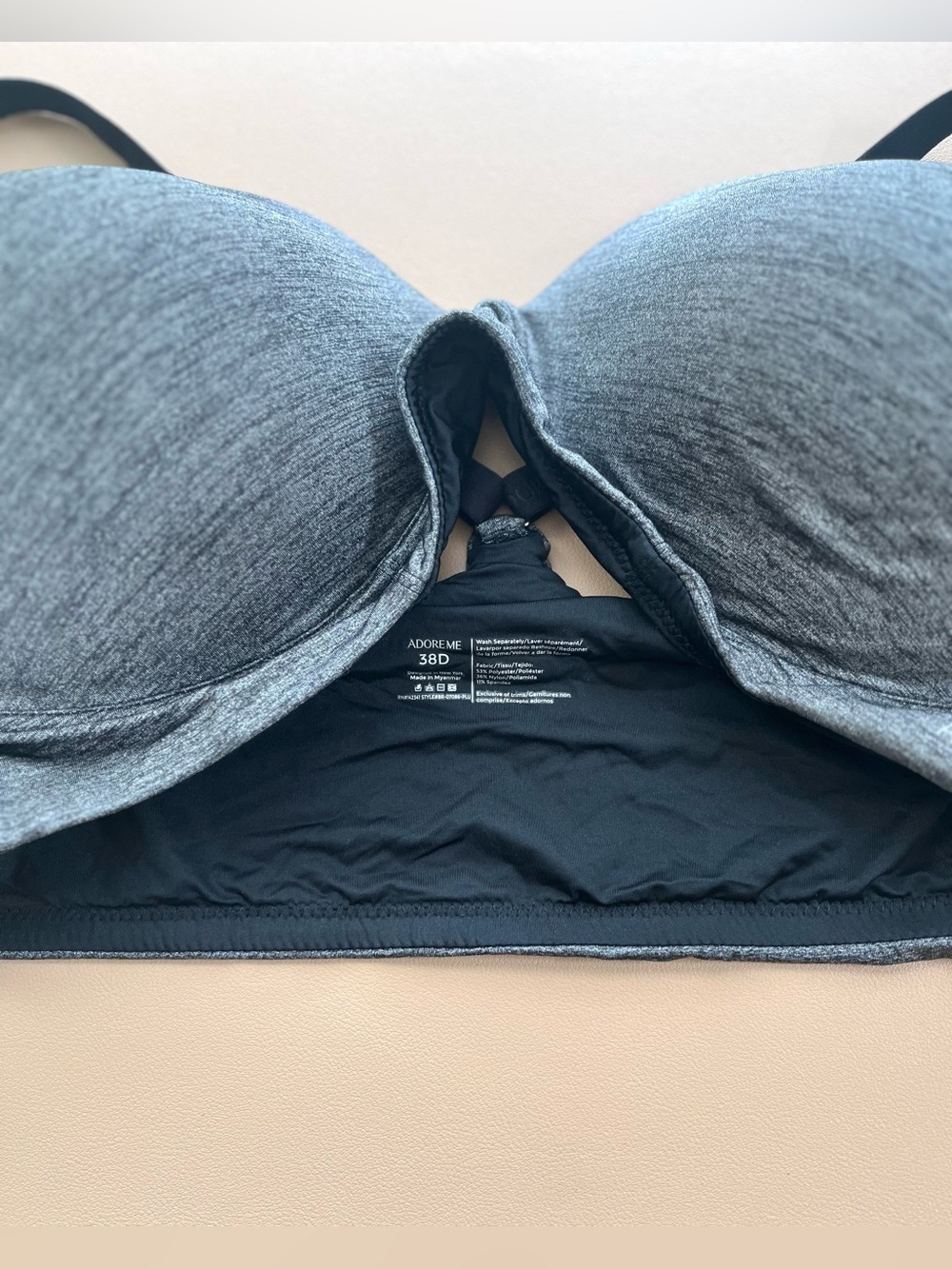 Adore Me Women's Helynn Contour Plunge Bra and Brief Set NWOT - Picture 3 of 6